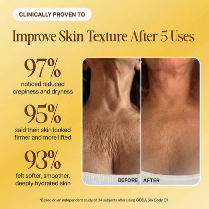 Goda Silk Body Oil | Rediscover confidence with firmer, smoother, radiant skin